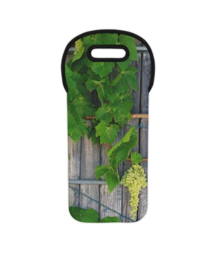 "grapes and barrel" wine tote bag