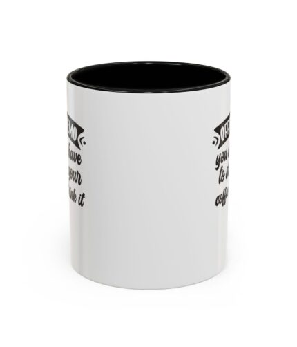 "slurp alert" color accent coffee mug, 11oz