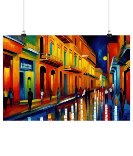 "havana night" premium matte poster