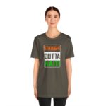 "straight outta haiti" unisex jersey short sleeve tee