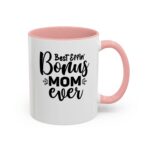 "best effin mom" color accent coffee mug, 11oz