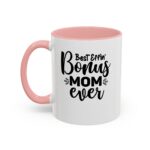 "best effin mom" color accent coffee mug, 11oz