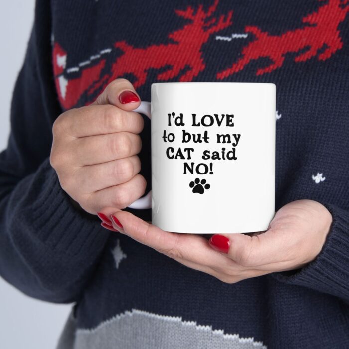 "cat said no!" ceramic mug 11oz