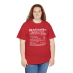 dear karen nutrition facts unisex heavy cotton tee