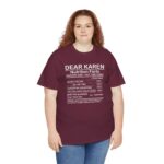 dear karen nutrition facts unisex heavy cotton tee