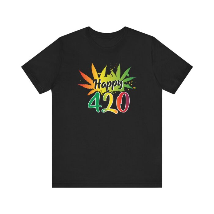 "happy 420!' unisex jersey short sleeve tee