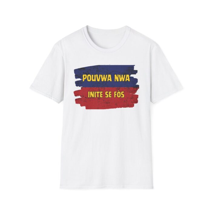 "pouvwa nwa" unisex softstyle t shirt