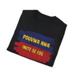 "pouvwa nwa" unisex softstyle t shirt