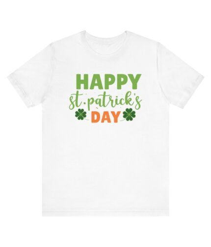 "happy st patrick's day" unisex jersey short sleeve tee