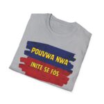 "pouvwa nwa" unisex softstyle t shirt