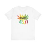 "happy 420!' unisex jersey short sleeve tee