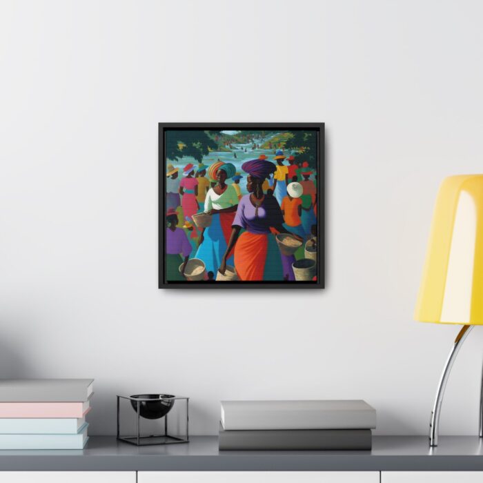 "nan rivyè a" gallery canvas wrap