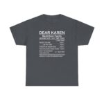 dear karen nutrition facts unisex heavy cotton tee