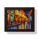 "havana night" framed horizontal poster