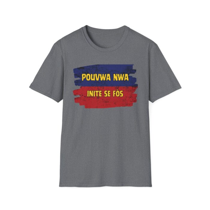 "pouvwa nwa" unisex softstyle t shirt