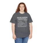 dear karen nutrition facts unisex heavy cotton tee