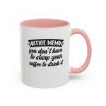 "slurp alert" color accent coffee mug, 11oz