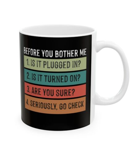 "troubleshooting" ceramic mug 11oz