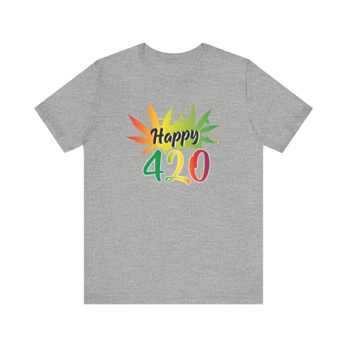 "happy 420!' unisex jersey short sleeve tee