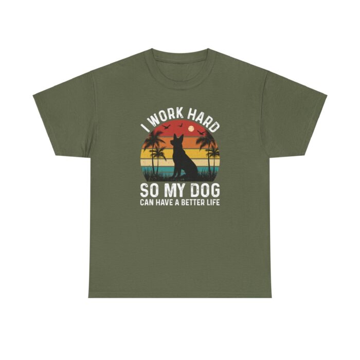 "a dog's good life" unisex heavy cotton tee