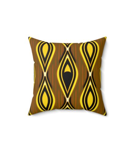 spun polyester square pillow