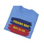 "pouvwa nwa" unisex softstyle t shirt