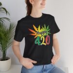 "happy 420!' unisex jersey short sleeve tee