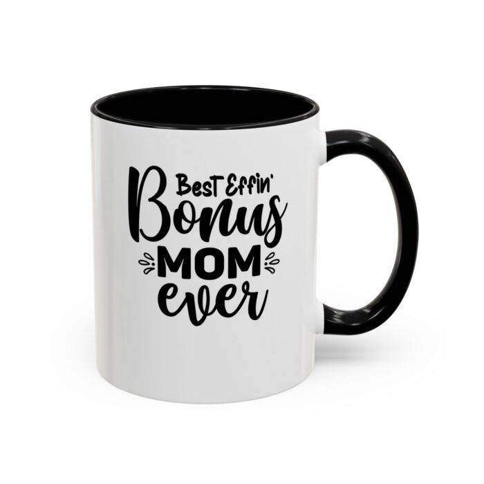 "best effin mom" color accent coffee mug, 11oz