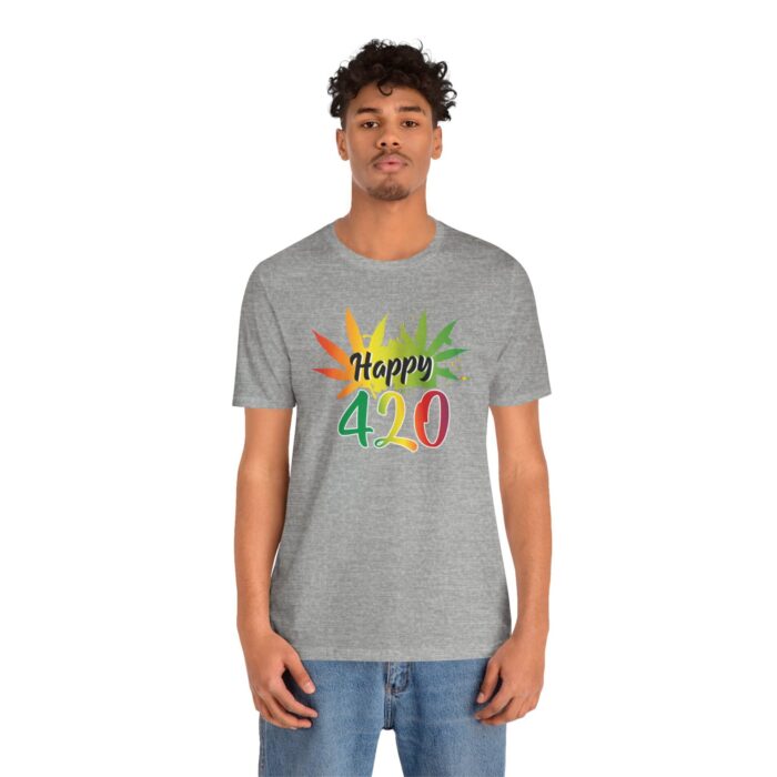 "happy 420!' unisex jersey short sleeve tee