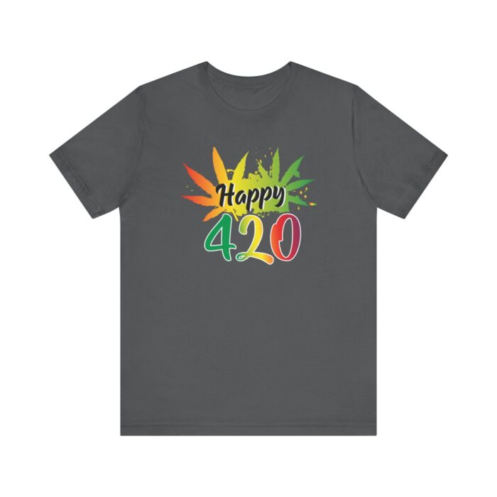 "happy 420!' unisex jersey short sleeve tee