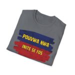 "pouvwa nwa" unisex softstyle t shirt