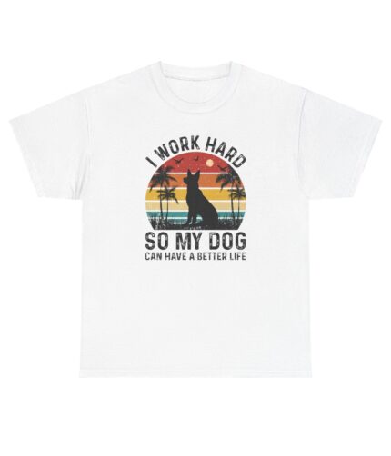 "a dog's good life" unisex heavy cotton tee