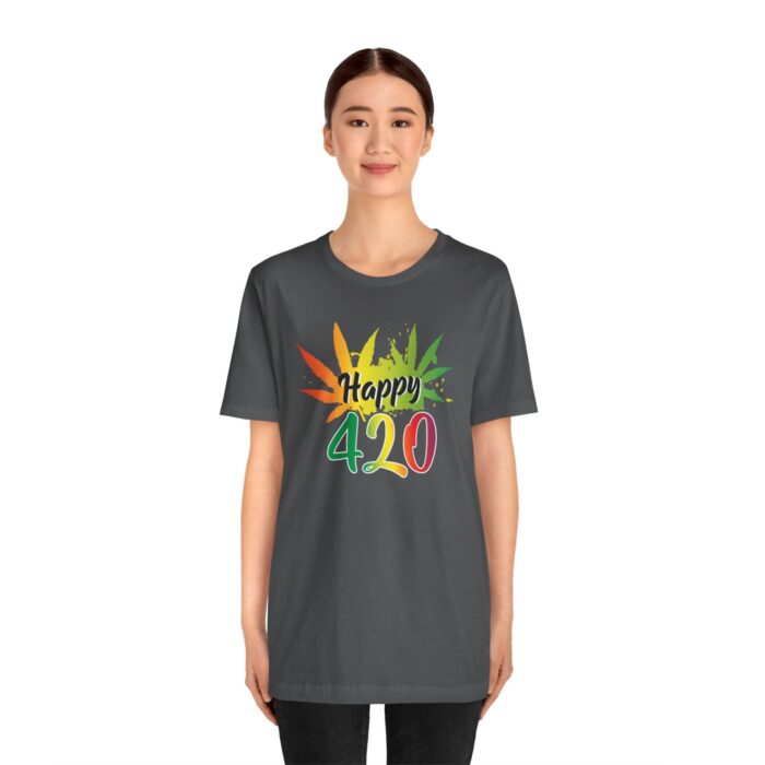 "happy 420!' unisex jersey short sleeve tee