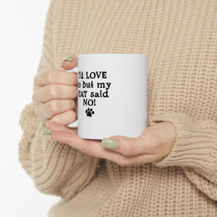 "cat said no!" ceramic mug 11oz