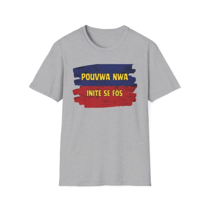 "pouvwa nwa" unisex softstyle t shirt