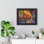 "havana night" framed horizontal poster