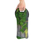 "grapes and barrel" wine tote bag