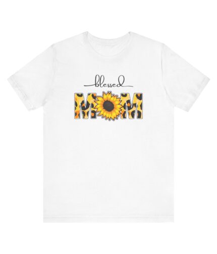 "blessed mom" unisex jersey short sleeve tee