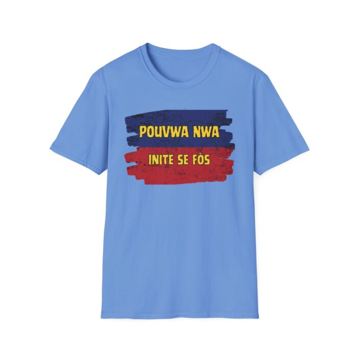 "pouvwa nwa" unisex softstyle t shirt