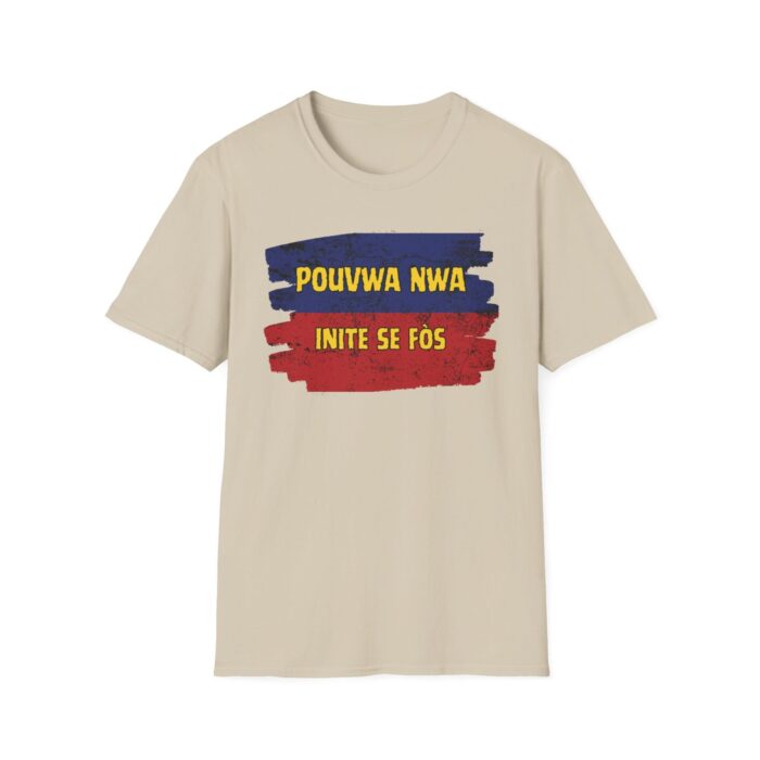 "pouvwa nwa" unisex softstyle t shirt