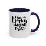 "best effin mom" color accent coffee mug, 11oz