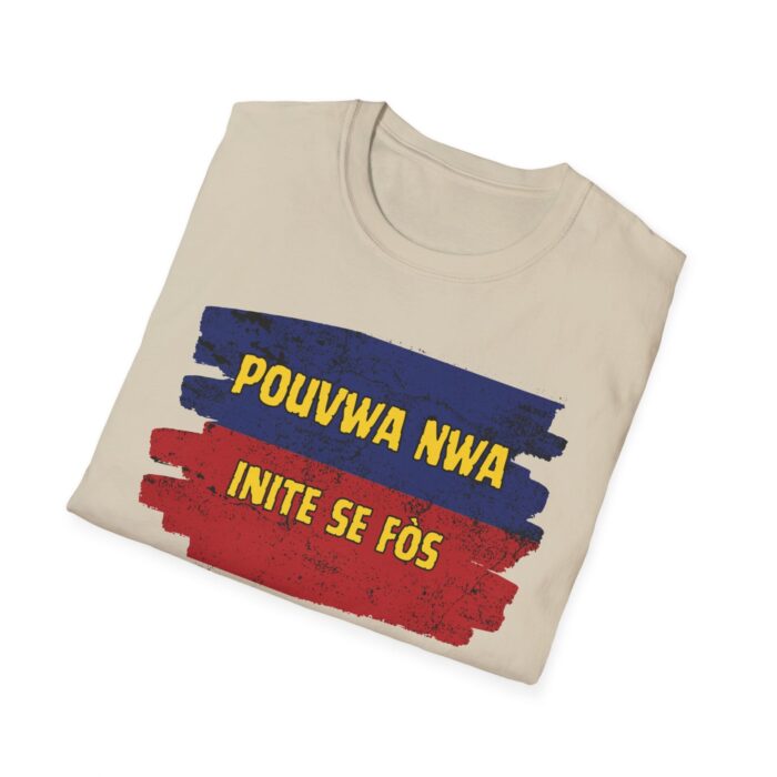 "pouvwa nwa" unisex softstyle t shirt