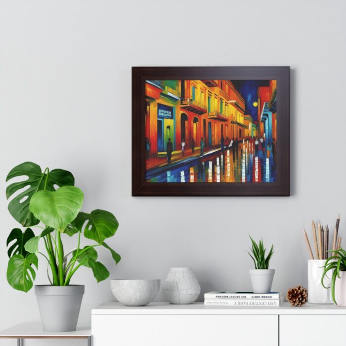 "havana night" framed horizontal poster