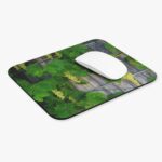 "wine barrel and grapes" mouse pad