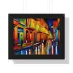 "havana night" framed horizontal poster