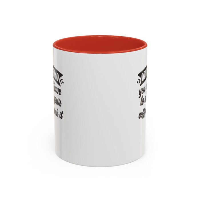 "slurp alert" color accent coffee mug, 11oz