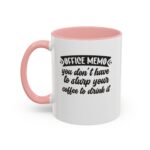 "slurp alert" color accent coffee mug, 11oz