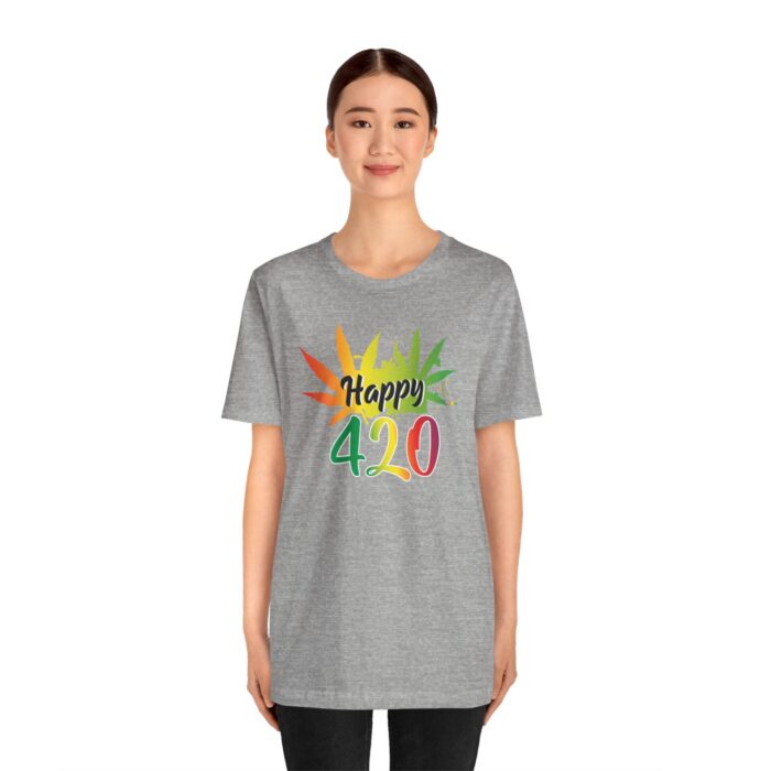 "happy 420!' unisex jersey short sleeve tee