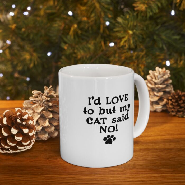 "cat said no!" ceramic mug 11oz