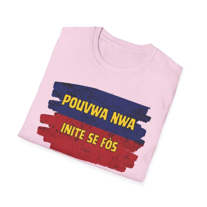 "pouvwa nwa" unisex softstyle t shirt